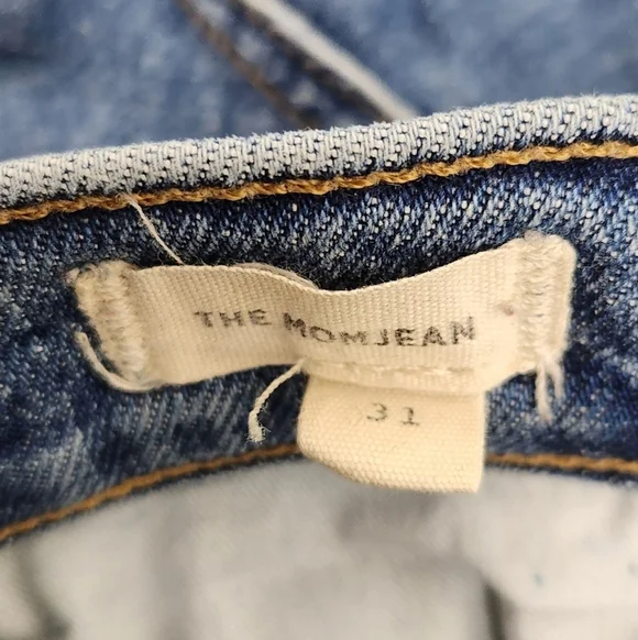 Madewell Distressed Style The Mom Jean Size 31 - Picture 10 of 11